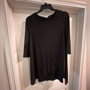 3/4 sleeve jersey tunic